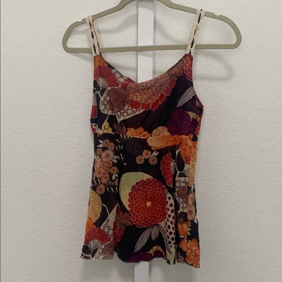 Y2K Sweet Pea Boho Floral Print Tank Top - Picture 6 of 8
